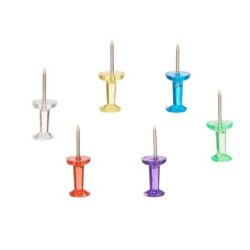 Chinchetas Pincello 393 Multicolor Metal Plástico (24 Unidades)