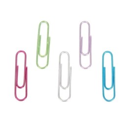 Clips Pincello 385 Multicolor Metal Mediano (24 Unidades)