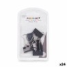 Pinzas Pincello 391 Negro Metal Clip Mediano (24 Unidades)
