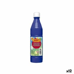 Témpera Jovi Azul oscuro 500 ml (12 Unidades)