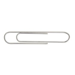Clips Pincello 383 Plateado Metal Grande (24 Unidades)