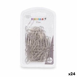 Clips Pincello 381 Plateado Metal Pequeño (24 Unidades)
