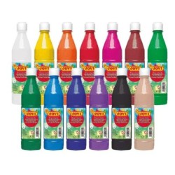 Témpera Jovi Marrón 500 ml (12 Unidades)