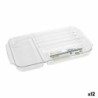 Bandeja con Compartimentos Confortime Poliestireno 30 x 17,7 x 2,6 cm 12 Unidades (30 x 17 x 2,6 cm)