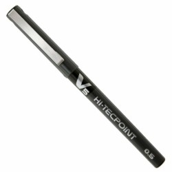 Boligrafo de tinta líquida Pilot V-5 Hi-Tecpoint Negro 0,3 mm (12 Unidades)