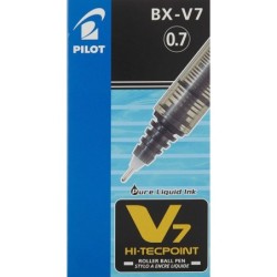 Boligrafo de tinta líquida Pilot V-7 Hi-Tecpoint Negro 0,5 mm (12 Unidades)