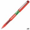 Boligrafo de tinta líquida Pilot Green-Ball Rojo (10 Unidades)
