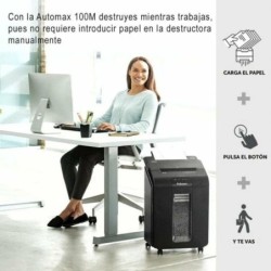 Trituradora de Papel Micro Corte Fellowes AutoMax 100M 23 L