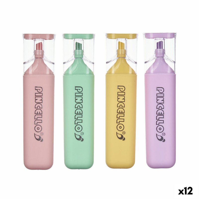 Set de Marcadores Fluorescentes Pincello 498 Amarillo Multicolor (12 Unidades) Set de Marcadores Fluorescentes Pincello 498 Amarillo Multicolor (12 Unidades)