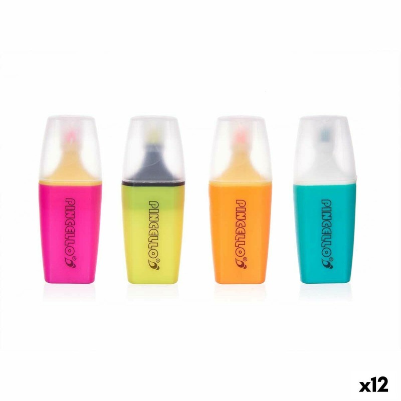 Set de Marcadores Fluorescentes Pincello 495 Amarillo Verde Multicolor Naranja Rosa (12 Unidades) Set de Marcadores Fluorescentes Pincello 495 Amarillo Verde Multicolor Naranja Rosa (12 Unidades)