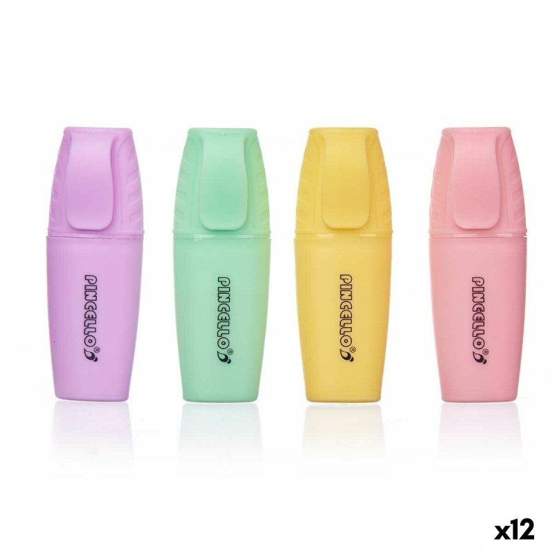 Set de Marcadores Fluorescentes Pincello 496 Amarillo Multicolor Rosa (12 Unidades) Set de Marcadores Fluorescentes Pincello 496 Amarillo Multicolor Rosa (12 Unidades)