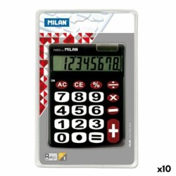Calculadora Milan Dual Negro 14,5 x 10,6 x 2,1 cm (10 Unidades)