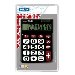 Calculadora Milan Dual Negro 14,5 x 10,6 x 2,1 cm (10 Unidades)