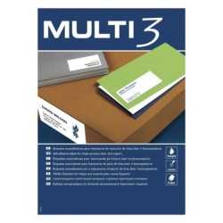 Etiquetas para Impresora MULTI 3 Blanco Recto 100 Hojas 175 x 135 mm