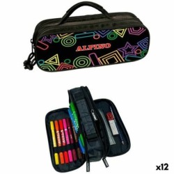 Plumier Triple Alpino Mini Black Multicolor (12 Unidades)
