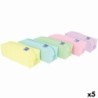 Estuche Escolar Oxford LIVE & GO Multicolor 22 x 8 x 7 cm (5 Unidades)