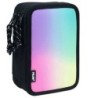 Plumier Triple Milan Sunset Negro 19,5 x 13 x 7,5 cm (12 Unidades)