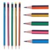 Set de Lápices Pincello 473 Amarillo Azul Verde Multicolor Naranja Rayas (12 Unidades)