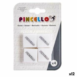 Set de Gomas de Borrar Pincello 486 Blanco (12 Unidades)