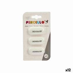 Set de Gomas de Borrar Pincello 484 Blanco (12 Unidades)