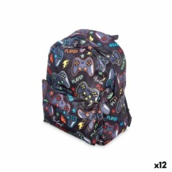 Mochila Escolar Pincello Games Multicolor 28 x 12 x 22 cm (12 Unidades)
