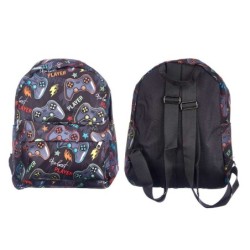Mochila Escolar Pincello Games Multicolor 28 x 12 x 22 cm (12 Unidades)