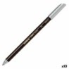 Rotulador Edding 1200 Plateado (10 Unidades)