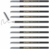 Rotulador Edding 1200 Plateado (10 Unidades)