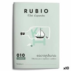 Cuaderno de escritura y caligrafía Rubio N10 Catalán A5 20 Hojas (10 Unidades)