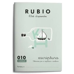 Cuaderno de escritura y caligrafía Rubio N10 Catalán A5 20 Hojas (10 Unidades)