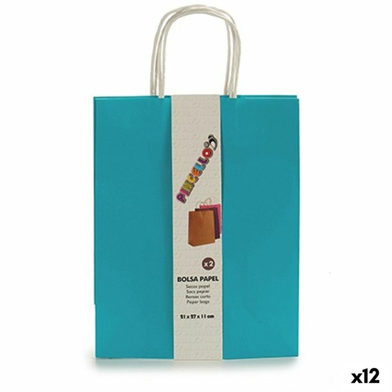 Set de Bolsas Pincello 1703696 Azul 11 x 36 x 21 cm Papel (12 Unidades)