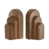 Sujetalibros Home ESPRIT Natural Madera de mango