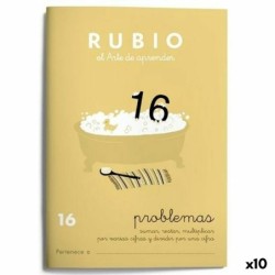 Cuaderno de matemáticas Rubio N 16 A5 Español 20 Hojas (10 Unidades)