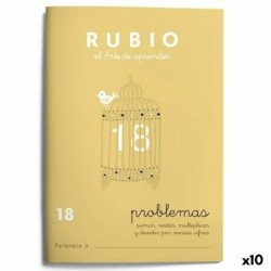 Cuaderno de matemáticas Rubio N 18 A5 Español 20 Hojas (10 Unidades)