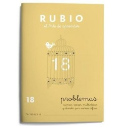 Cuaderno de matemáticas Rubio N 18 A5 Español 20 Hojas (10 Unidades)