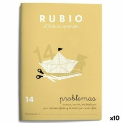 Cuaderno de matemáticas Rubio N 14 A5 Español 20 Hojas (10 Unidades)
