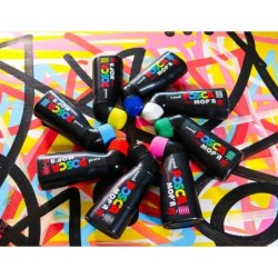 Marcador POSCA MOP´R PC-22 Azul (4 Unidades)