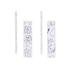 Papel de Regalo Pincello 80GR - COLOREAR Blanco 70 x 150 cm (50 Unidades)