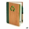 Libreta de Anillas con Bolígrafo Pincello AR1810136 1 x 18 x 14 cm Bambú (12 Unidades)