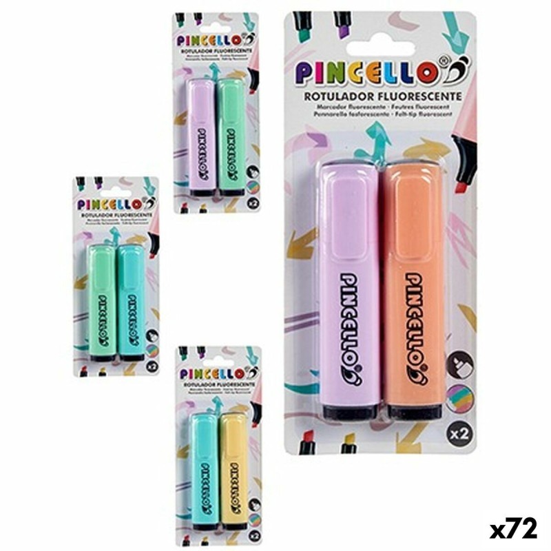 Marcador Fluorescente Pincello AR1807536 Pastel (72 Unidades) Marcador Fluorescente Pincello AR1807536 Pastel (72 Unidades)
