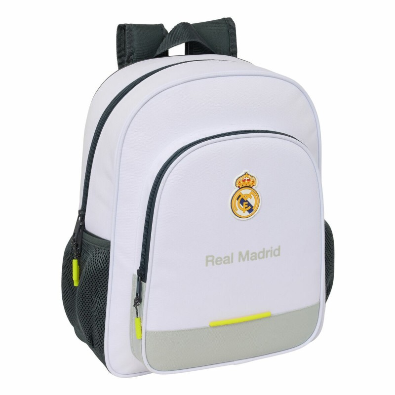 Mochila Escolar Real Madrid C.F. Blanco 32 x 38 x 12 cm