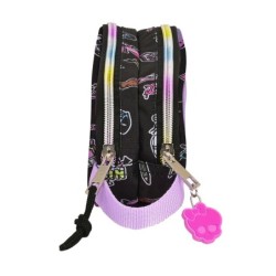 Portatodo Doble Monster High Creep Negro 21 x 8 x 6 cm