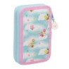 Plumier Doble Gabby's Dollhouse Azul 12.5 x 19.5 x 4 cm (28 piezas)