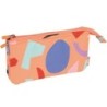 Estuche Escolar Milan Animals Naranja 22 x 12 x 4 cm
