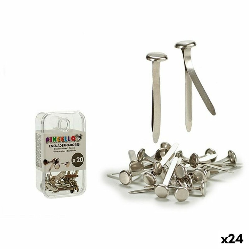 Clips Pincello AR1607101 Plateado Encuadernación Metal (24 Unidades) Clips Pincello AR1607101 Plateado Encuadernación Metal (24 Unidades)