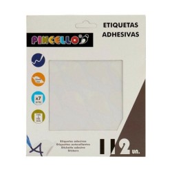 Etiquetas adhesivas Pincello 1711079 Blanco 22 x 49 mm Hojas (12 Unidades)