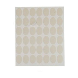 Etiquetas adhesivas Pincello 1711077 Blanco 17 x 24 mm Ovalado (12 Unidades)