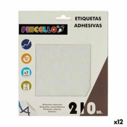 Etiquetas adhesivas Pincello 1711076 Blanco Ø 25 mm (12 Unidades)