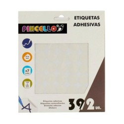 Etiquetas adhesivas Pincello 1711075 Blanco Ø 18 mm 17 x 4 x 19,5 cm (12 Unidades)