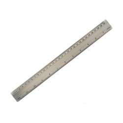 Regla Pincello AR1607007 Plateado Aluminio 0,5 x 35,5 x 4 cm (12 Unidades)